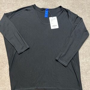 Kit and Ace Charcoal Long Sleeve Tee